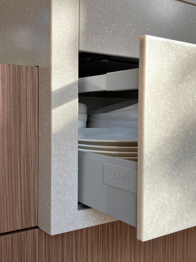 keuken-corian lade