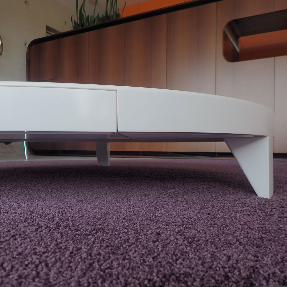 ronde design salontafel in corian-limburg
