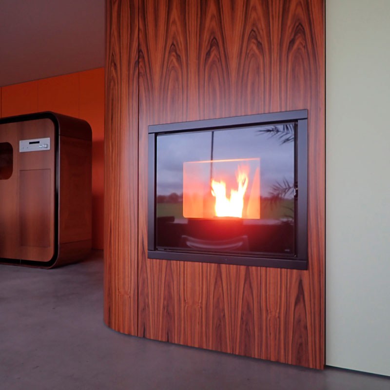 luxe kastenwand op maat-palissander