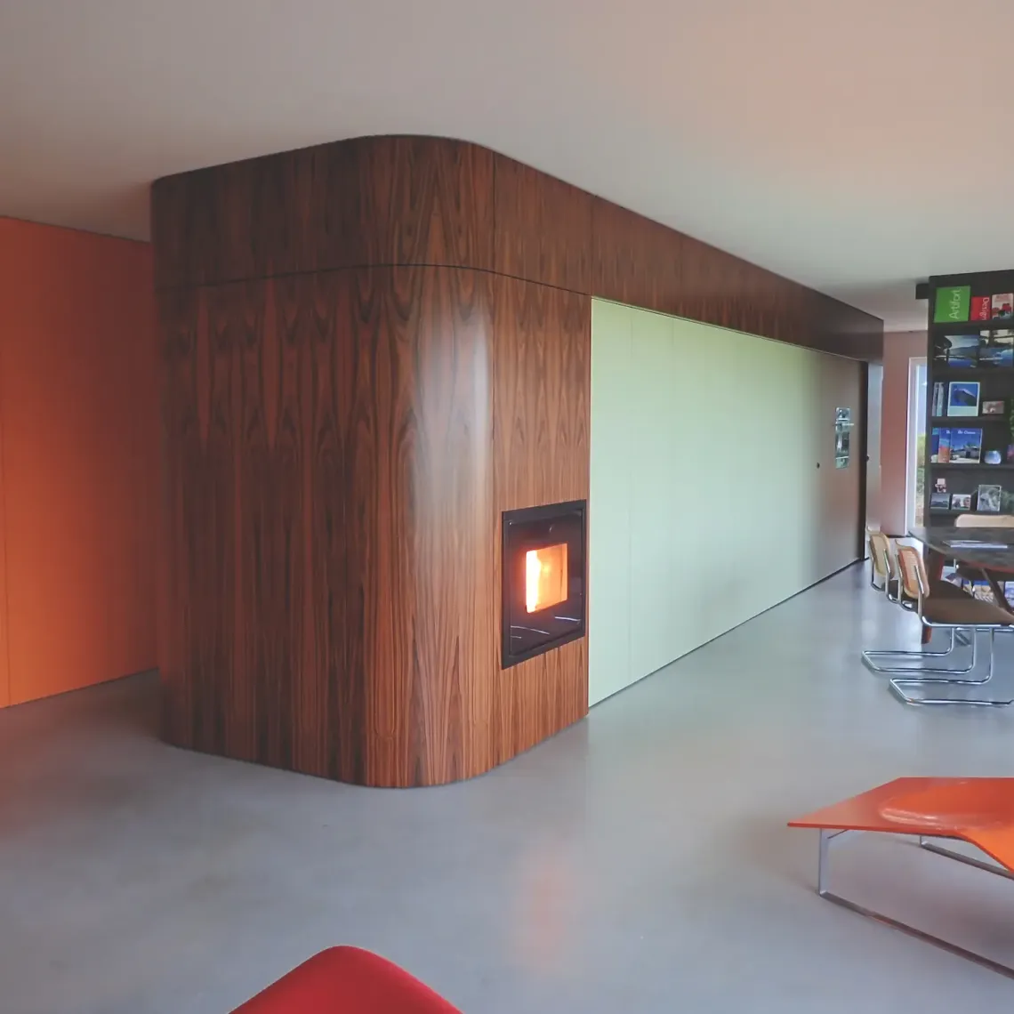 Integraal ontworpen roomdivider Palissander 