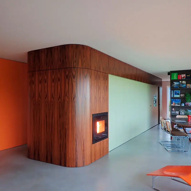 Mid-century kast in palissander fineer – integraal ontwerp