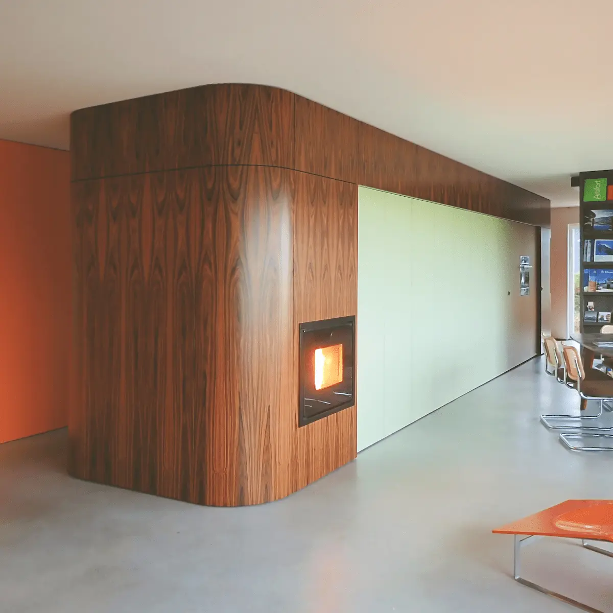 Mid-century kast in palissander fineer – integraal ontwerp